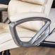 Стул офисный вращающийся MEBEL ELITE STRATO Экокожа Кремовый
