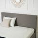 Кровать двуспальная MEBEL ELITE MELIA, 160x200 см ткань Серый
