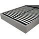Кровать двуспальная MEBEL ELITE MELIA, 160x200 см ткань Серый