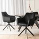 Стілець поворотний MEBEL ELITE MUMBAI 2 Velvet&nbsp;Чорний