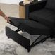 Крісло розкладне MEBEL ELITE SOLOR тканина Чорний