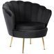 Кресло мягкое с подставкой MEBEL ELITE GRAND Velvet Черный