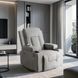 Масажне крісло MEBEL ELITE BOX Вельвет Сірий