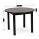 Стіл кухонний розкладний MEBEL ELITE HARRY 1 102(142)х102 см Чорний