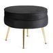 Кресло мягкое с подставкой MEBEL ELITE GRAND Velvet Черный