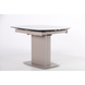 Стіл розкладний Joel beige AMF 120(180)X90 glass Quartz beige