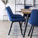 Стул бархатный MEBEL ELITE RICK Velvet, Темно-синий