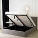 Кровать двуспальная MEBEL ELITE MELIA, 160x200 см ткань Серый