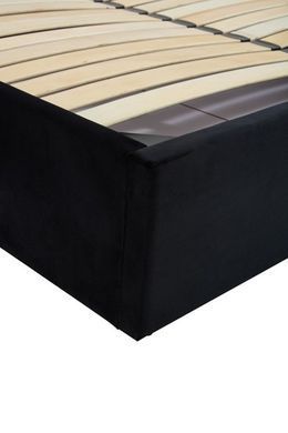Кровать PALAZZO VELVET Halmar 160*200 Черный/золотой фотография