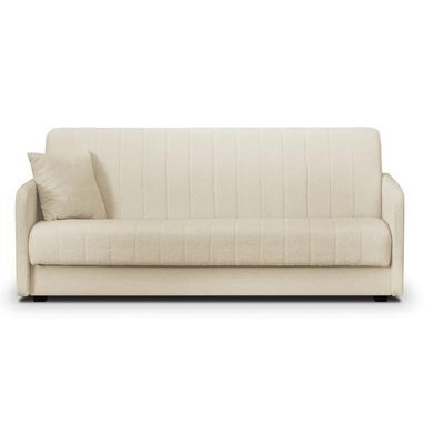Диван розкладний MEBEL ELITE PORTO 198 см Світлий беж Букле фотографія