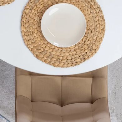 Стіл кухонний розкладний MEBEL ELITE HARRY 102-142х102 см Білий фотографія