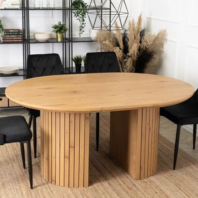Стол круглый раскладной MEBEL ELITE CHARLES 120(160)х120 см Дуб фотография
