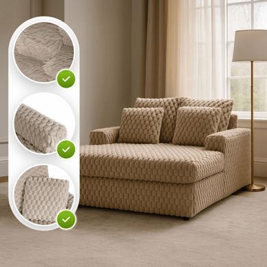 Крісло MEBEL ELITE KOBEL Беж фотографія