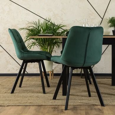 Стул бархатный MEBEL ELITE RICK Velvet Зеленый фотография