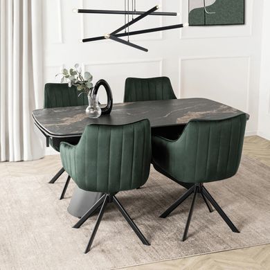 Стул поворотный MEBEL ELITE MUMBAI 2 Velvet&nbsp;Зеленый фотография