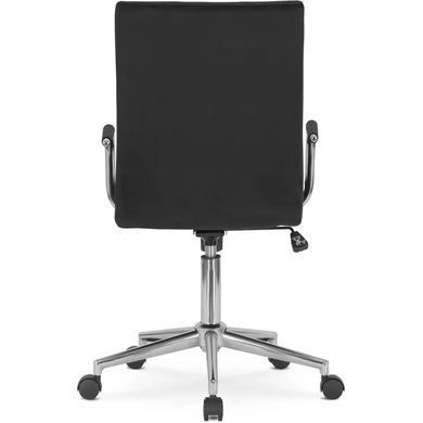 Стілець офісний поворотний MEBEL ELITE BOSTON Velvet Чорний фотографія