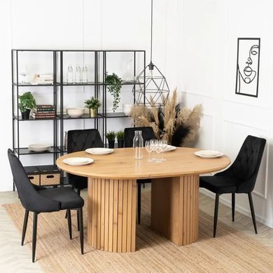 Стол круглый раскладной MEBEL ELITE CHARLES 120(160)х120 см Дуб фотография