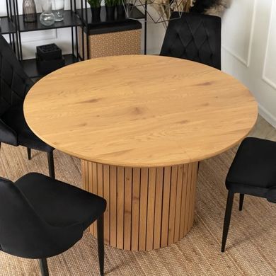 Стол круглый раскладной MEBEL ELITE CHARLES 120(160)х120 см Дуб фотография