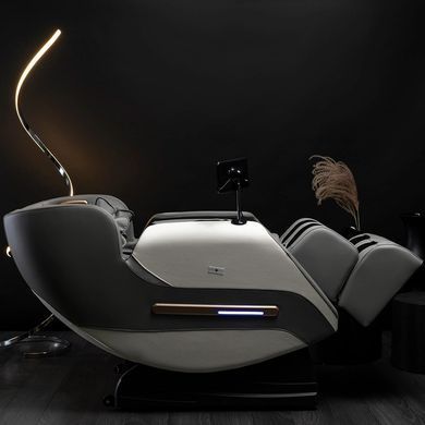 Масажне крісло MEBEL ELITE VX MAX екошкіра Сірий Меню англійською мовою фотографія