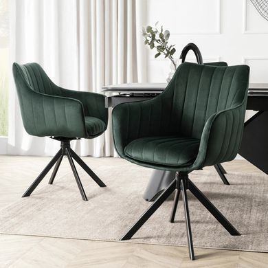 Стул поворотный MEBEL ELITE MUMBAI 2 Velvet&nbsp;Зеленый фотография