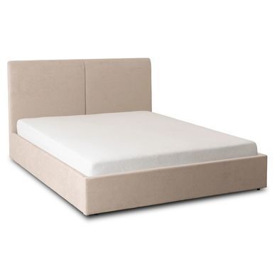 Кровать двуспальная MEBEL ELITE MARSYLIA 160x200 см Беж фотография