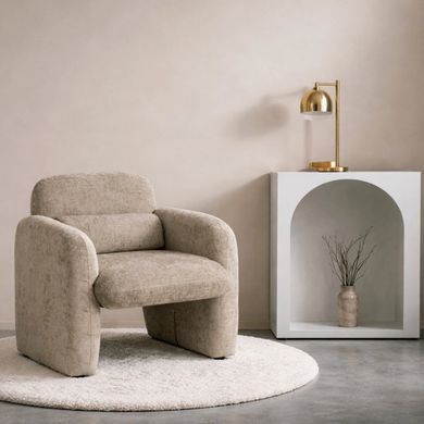 Крісло MEBEL ELITE TOGO Беж фотографія