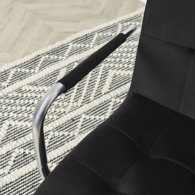 Стілець офісний поворотний MEBEL ELITE BOSTON Velvet Чорний фотографія