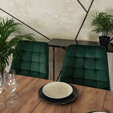 Стул бархатный MEBEL ELITE RICK Velvet Зеленый фотография