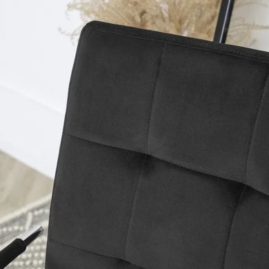 Стілець офісний поворотний MEBEL ELITE BOSTON Velvet Чорний фотографія