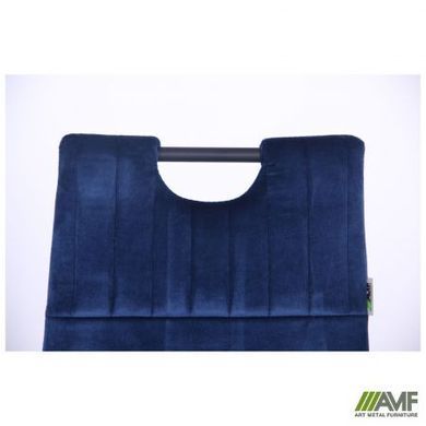 Стул Alabama Velvet AMF Черный / Темно Синий фотография