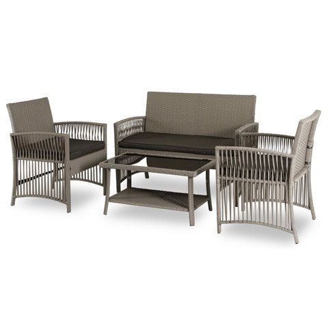 Комплект садових меблів MEBEL ELITE FILADELFIA Сірий