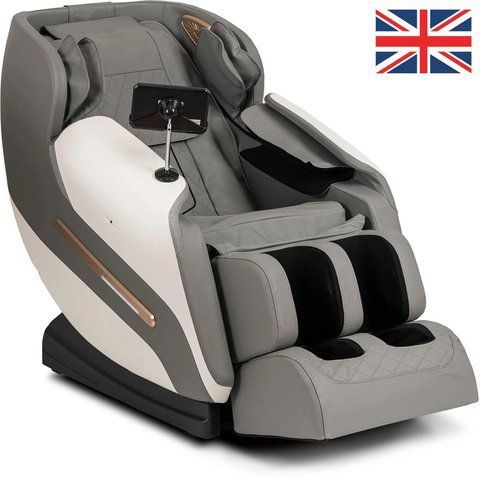 Массажное кресло MEBEL ELITE VX MAX экокожа Серый Меню на английском языке фотография