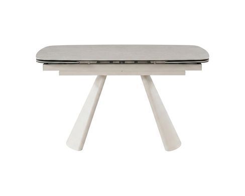 Стіл BROOKLYN CERAMIC Intarsio 140(200)*80 сірий мат/кашемір фотографія