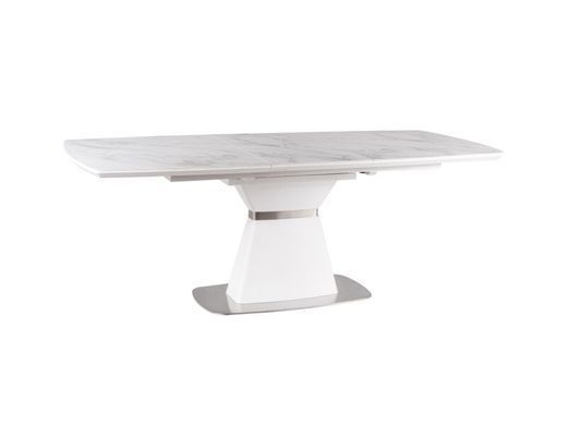 Стіл Обідній SATURN II CERAMIC Signal 160(210)X90 Білий Ефект Мармуру фотографія