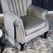 Крісло м'яке оксамитове MEBEL ELITE MALLO Velvet Сірий