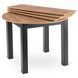 Стол раскладной круглый MEBEL ELITE JAMES 103(223)х103 Дуб крафт/черный