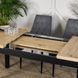Стіл розкладний MEBEL ELITE HUGO160(230)х80 см Дуб артизан / Чорний