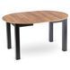 Стол раскладной круглый MEBEL ELITE JAMES 103(223)х103 Дуб крафт/черный