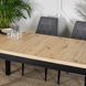 Стіл розкладний MEBEL ELITE HUGO160(230)х80 см Дуб артизан / Чорний